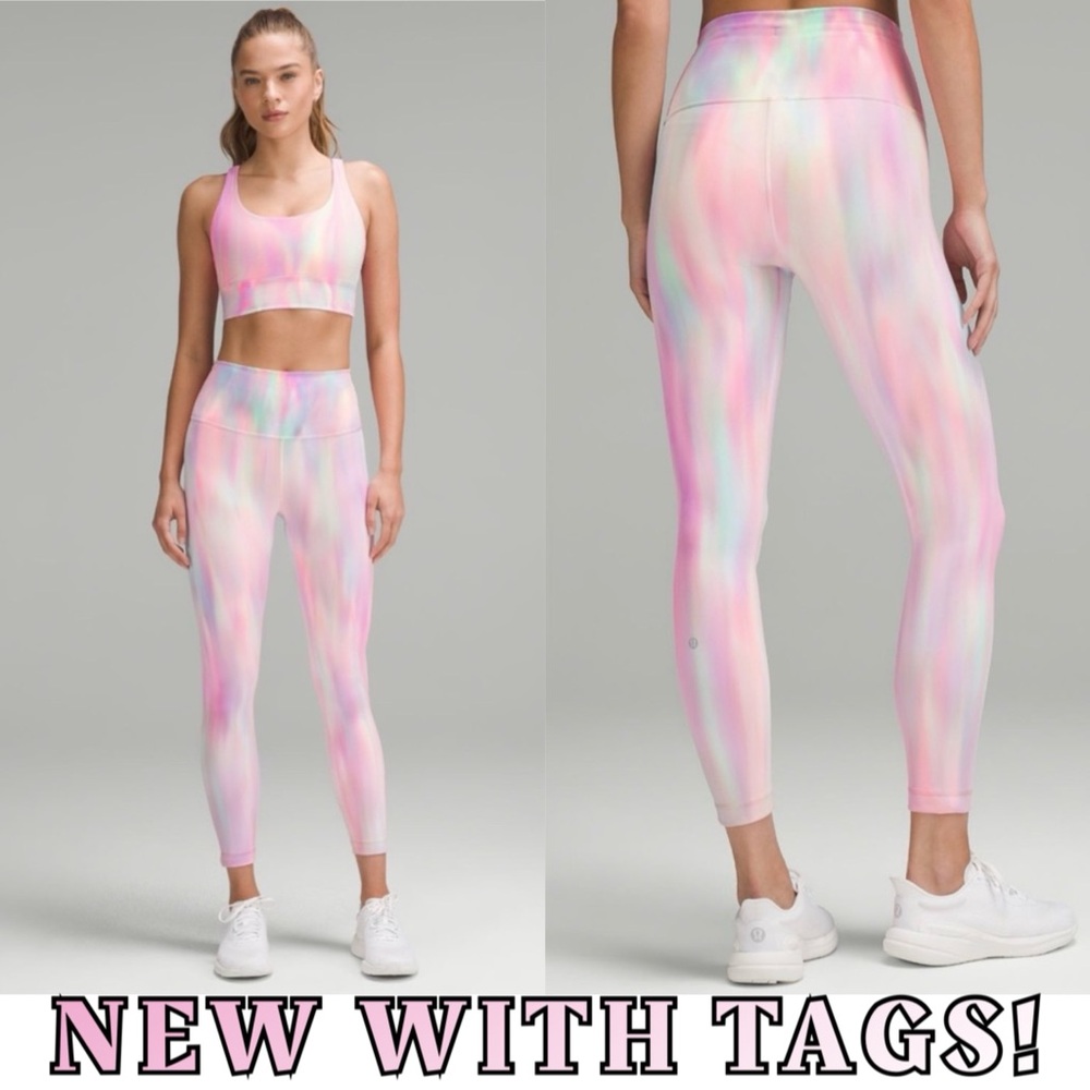 NWT 🍋Lululemon ✨Wunder Under High-Rise Tight 25” Wash Psychedelic Size 8 RARE